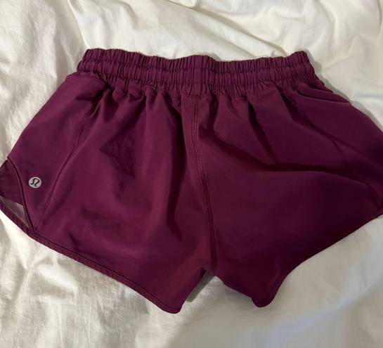 Lululemon Burgundy Shorts