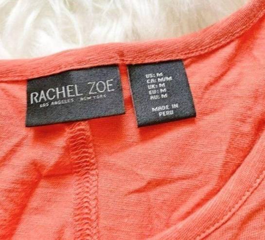 Rachel Zoe  Orange Sleeveless Blouse Tank Top Medium