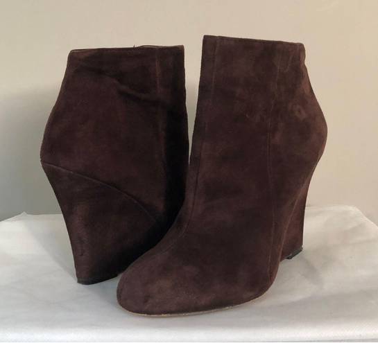 Sam Edelman Wilma Brown Suede Ankle Booties