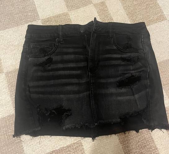 American Eagle Outfitters Denim Black Skirt