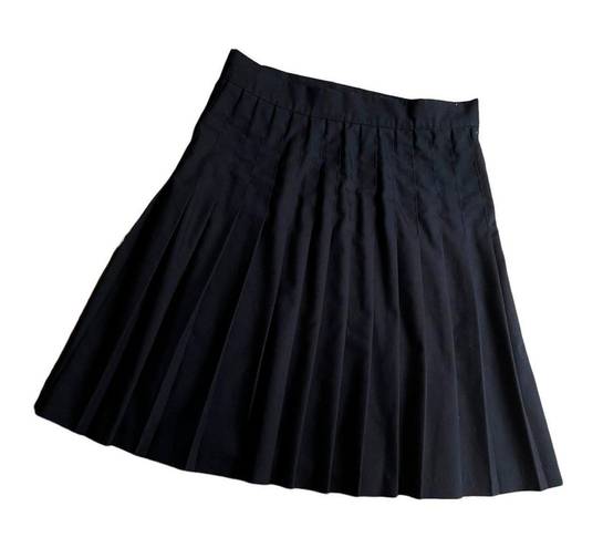 American Apparel  Black Pleated Mini Skirt