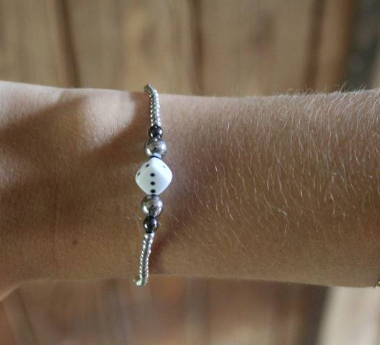 Western Dice Bracelet Silver