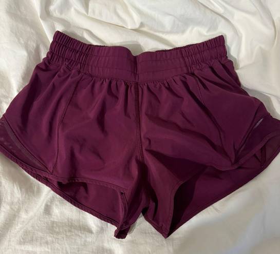 Lululemon Burgundy Shorts