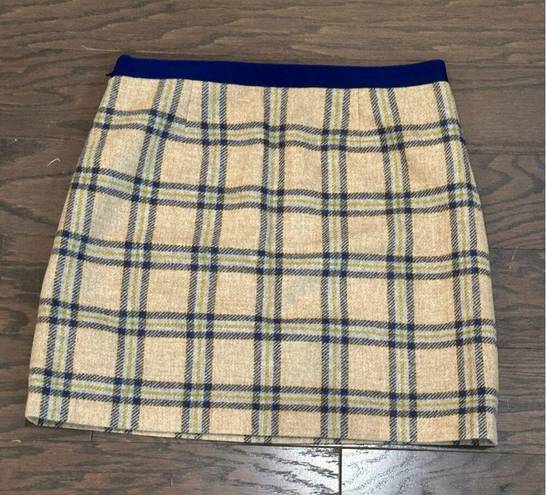 The Moon Boden Blue and Gray British Tweed by Skirt Size 10 R