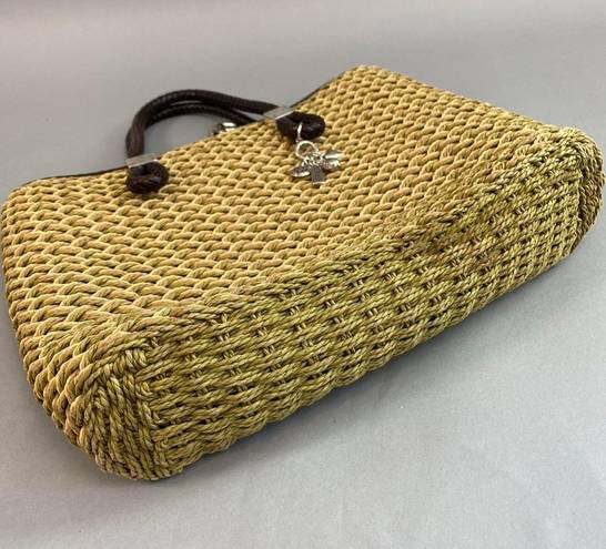 Brighton  Vintage Purse With Woven Straw Charms