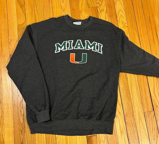 Champion Gray Miami University Crew Neck