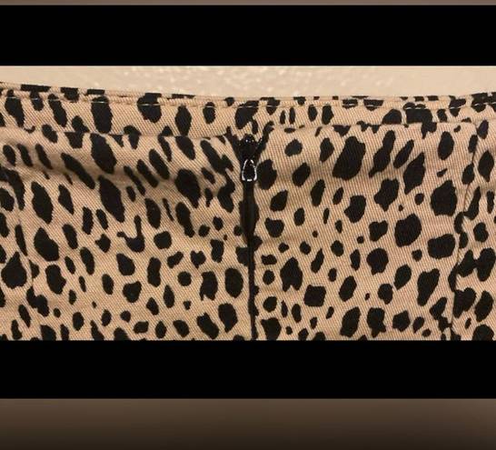 Brandy Melville  Pheobe Leopard Cheatah Print Mini Skirt size XS - Made in Italy