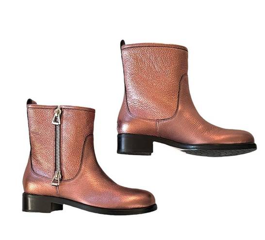 Jimmy Choo NEW  DONDO Moto Boots size 38.5 in Rosewood