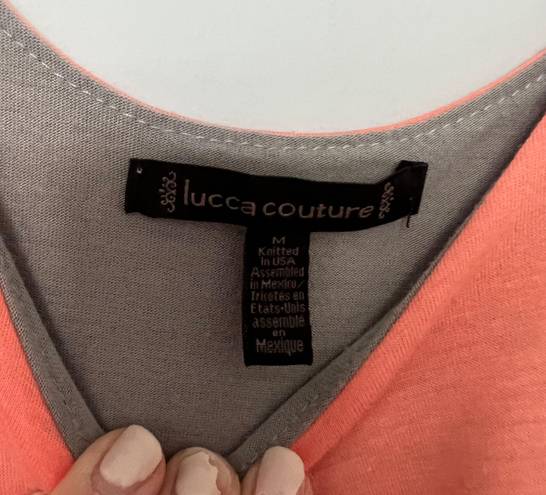 Lucca Couture Light Gray Pink Sleeveless Tank Top