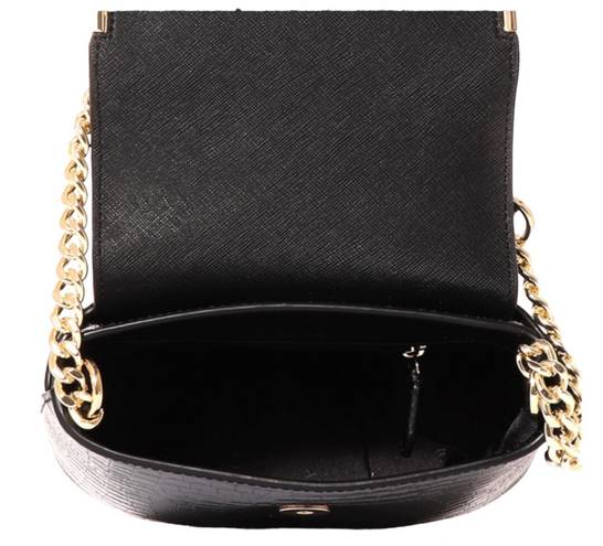 DKNY Croc-Embssed Leather Flap Bucket