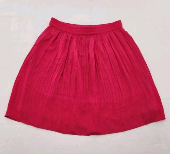 Rachel Zoe  Womens Mini Skirt Size XS Pleated Pink Elastic Waist