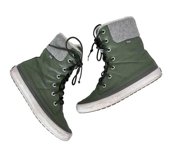 Keds  Juliet Green High Top Boots Sz 8