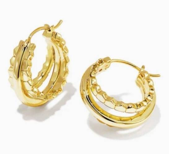 Kendra Scott  Scott Gold Quinn Huggie Earrings