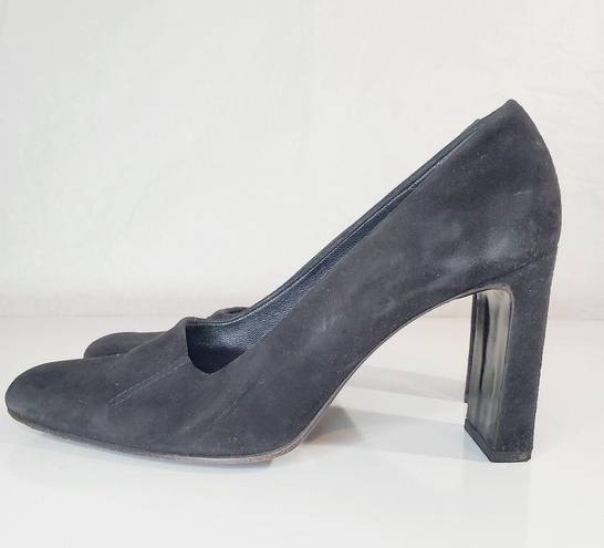 DKNY  Vintage Suede Round Square Toe Block Heel 4.25 in Size 8 M