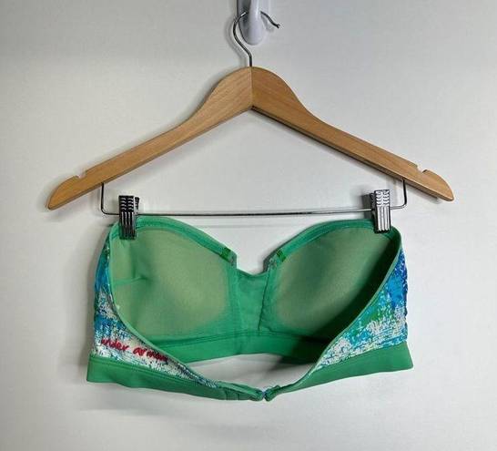 Under Armour  Bikini Top Womens Green/Blue Size Medium