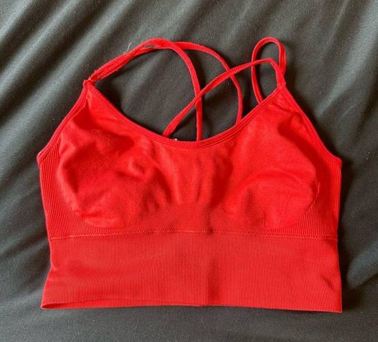 NVGTN Red Sports Bra 