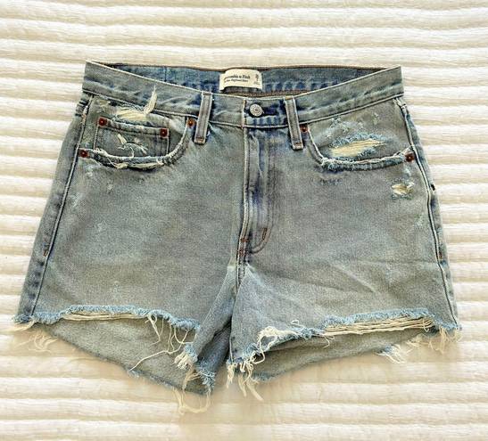 Abercrombie & Fitch abercrombie high rise boyfriend denim shorts size 26