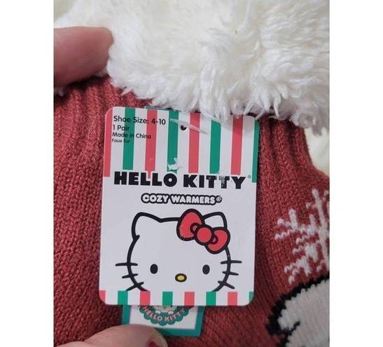 Sanrio  Hello Kitty Faux Fur Cozy Warmers Socks with gripper NWT