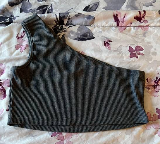 One shoulder matching set Gray Size M