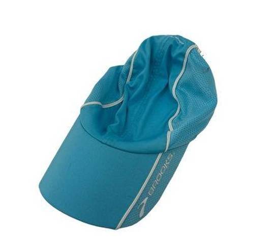 Brooks  Hat Unisex OSFA HVAC Infiniti Mesh Cap Aqua Adjustable Strap Perforated