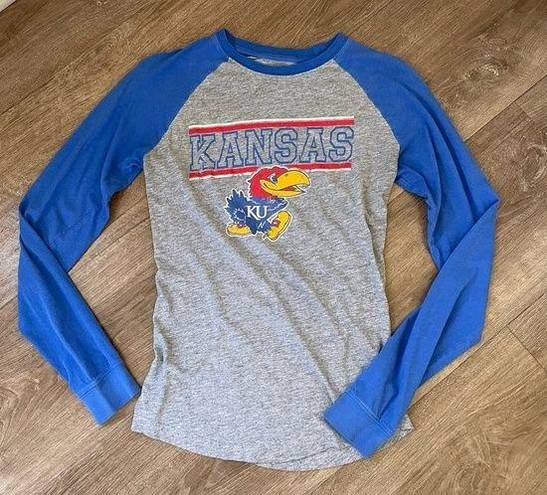 Edge Pro  Kansas University Jayhawks long sleeve tee T-shirt NCAA Women’s size M