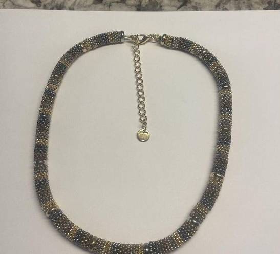 Talbots Women’s Signed T -  - Two Tone Chain Costume Necklace