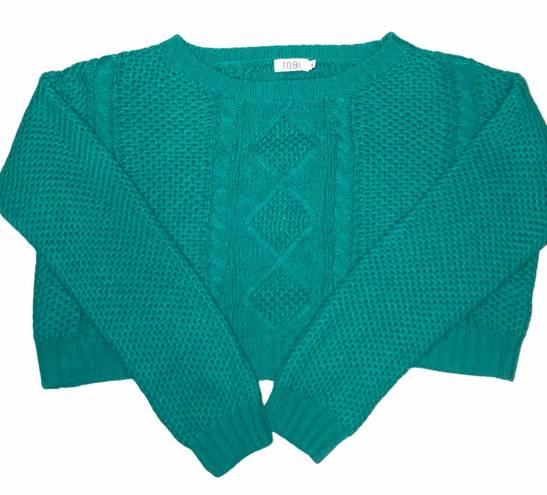 Tobi Toni Green Cropped Sweater