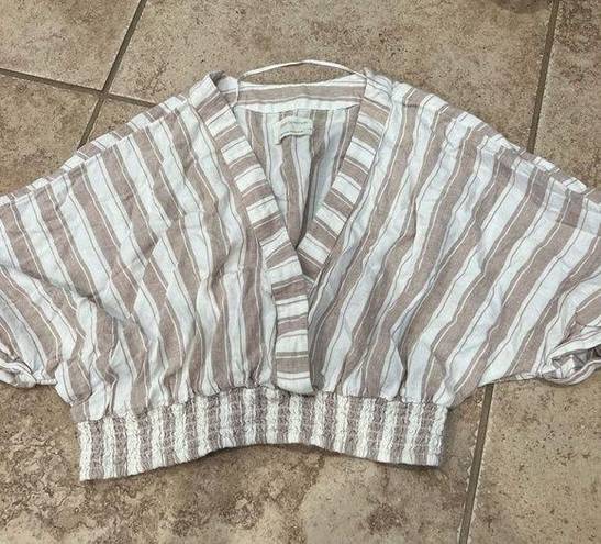 Urban Outfitters UO striped short sleeve top