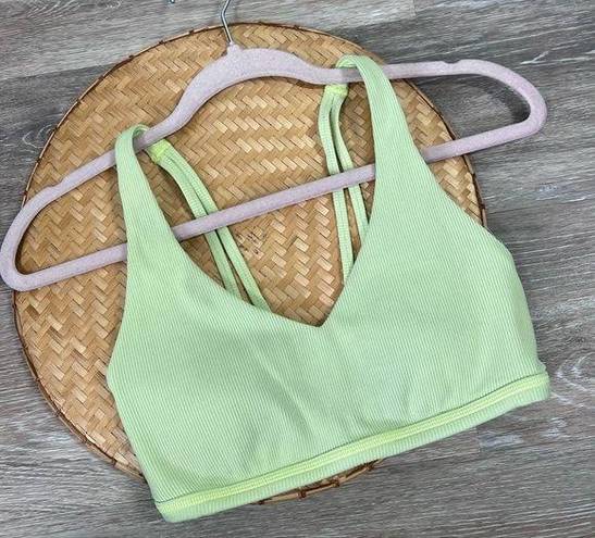 Aerie  offline lime green sports bra goals