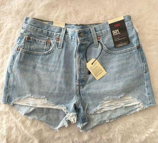 Levi’s ® 501 Original Cutoff High Waisted Denim Short Vintage Denim Light