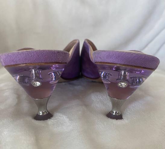 Kate Spade New York Womens Cori Pop Suede Clog Lilac purple shoe