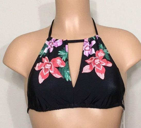 The Bikini Lab  floral keyhole top. NWT