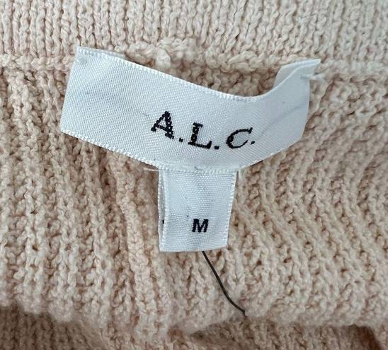 ALC Frank A.L.C. Martell High Waist Crop Flare Leg Pants in Desert Rose Size Medium NWT