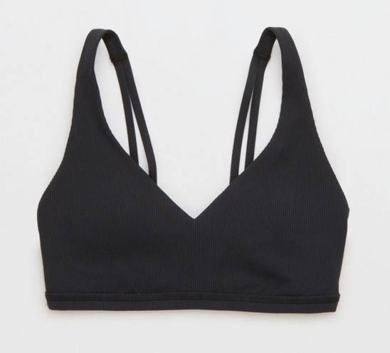 Aerie NWT offline by  ribbed plunge sports bra sz L