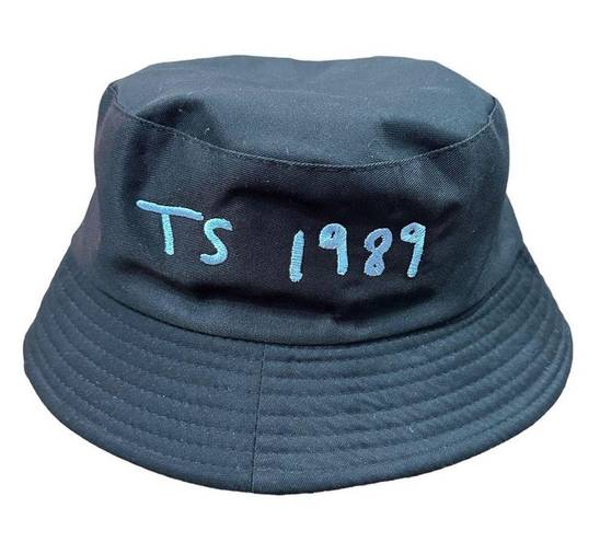 Taylor Swift  Embroidered Bucket Hat TS 1989 Era Version Black Blue Adult