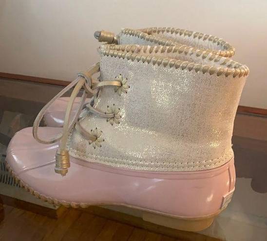 Jack Rogers  Pink Chloe rubber rain Boots size 8