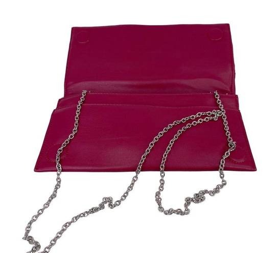 INC  Bowah Clutch Handbag Fuchsia Chain Bow Y2K New