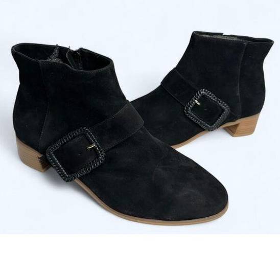 Jack Rogers  Boots Women's Izzie Size 9 Black Block Heel Ankle Booties