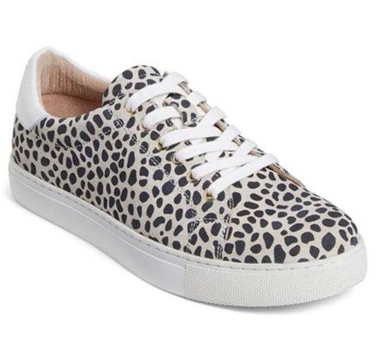 Jack Rogers  Women's Rory Sneaker Lace-Up Round Toe Black/White‎ Dots Size 8M