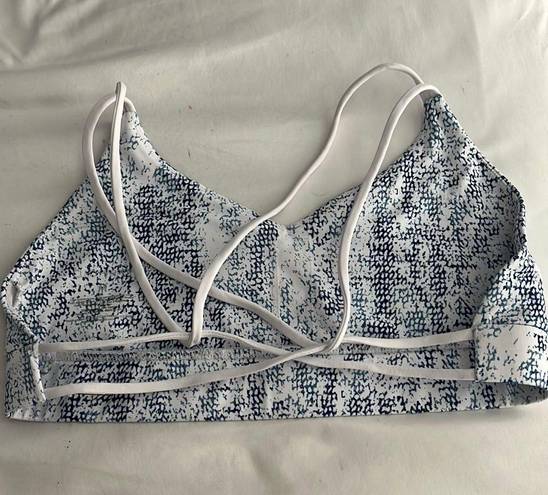 Harper cleo  White Open Back Sports Bra