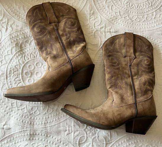 Durango cowboy boots womens 12” lifestyle brown