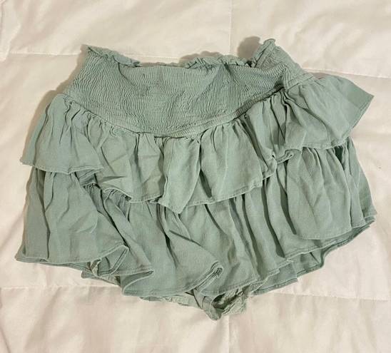 Rock n rags Teal Mini Skirt