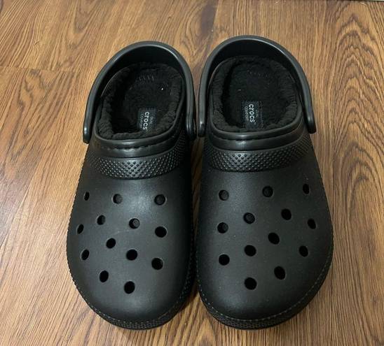 Crocs NEW  Black Classic Lined Clogs Size 8 Women’s 6 Men’s $60