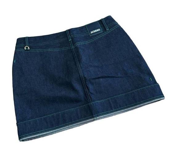 Jacquemus  Denim Navy 'La Jupe De Nimes' Mini Skirt - 32,  NEW