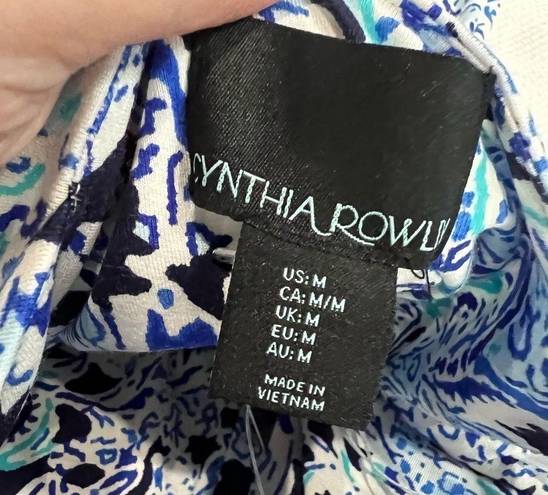 Cynthia Rowley  White Blue Print Sun Dress