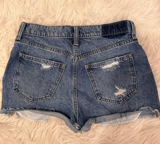 Sneak Peak High-Waisted Denim Shorts