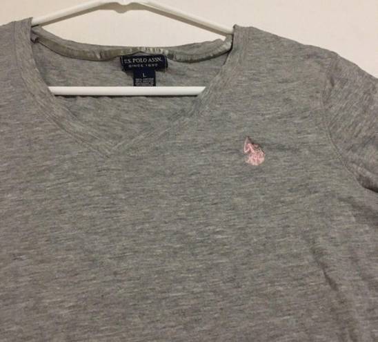 U.S. Polo Assn. Gray Polo T-shirt