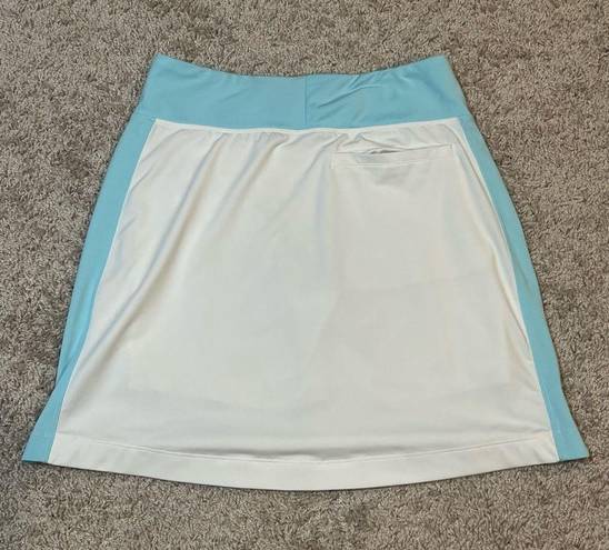 Nike Womens XS Dri-Fit Golf Skort Skirt White Blue 640552