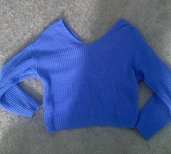 moon&madison blue knot sweater