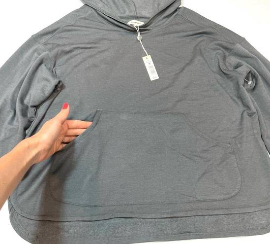 Max Studio  Grey Fleece-lined Sweatshirt Hoodie